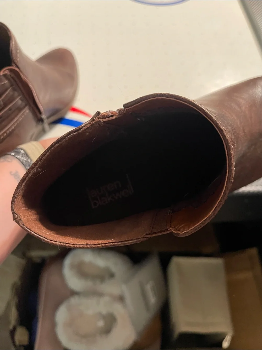 Women's Dark Brown Ankle Booties with Strap Detail